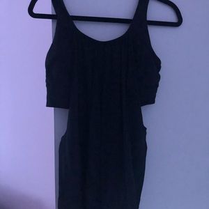 Lululemon black workout tank with built in bra